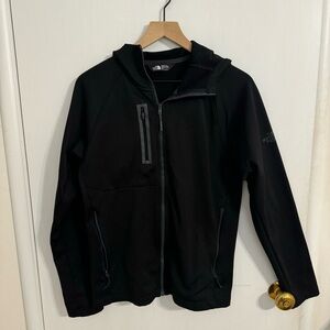 The North Face Men's TNF Black Canyon Flats Fleece Hooded Jacket Size Small